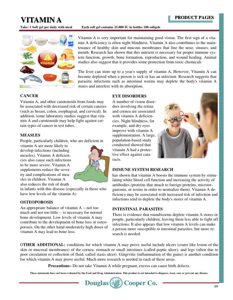 A, Vitamin : 25,000 IU, 100 Softgels