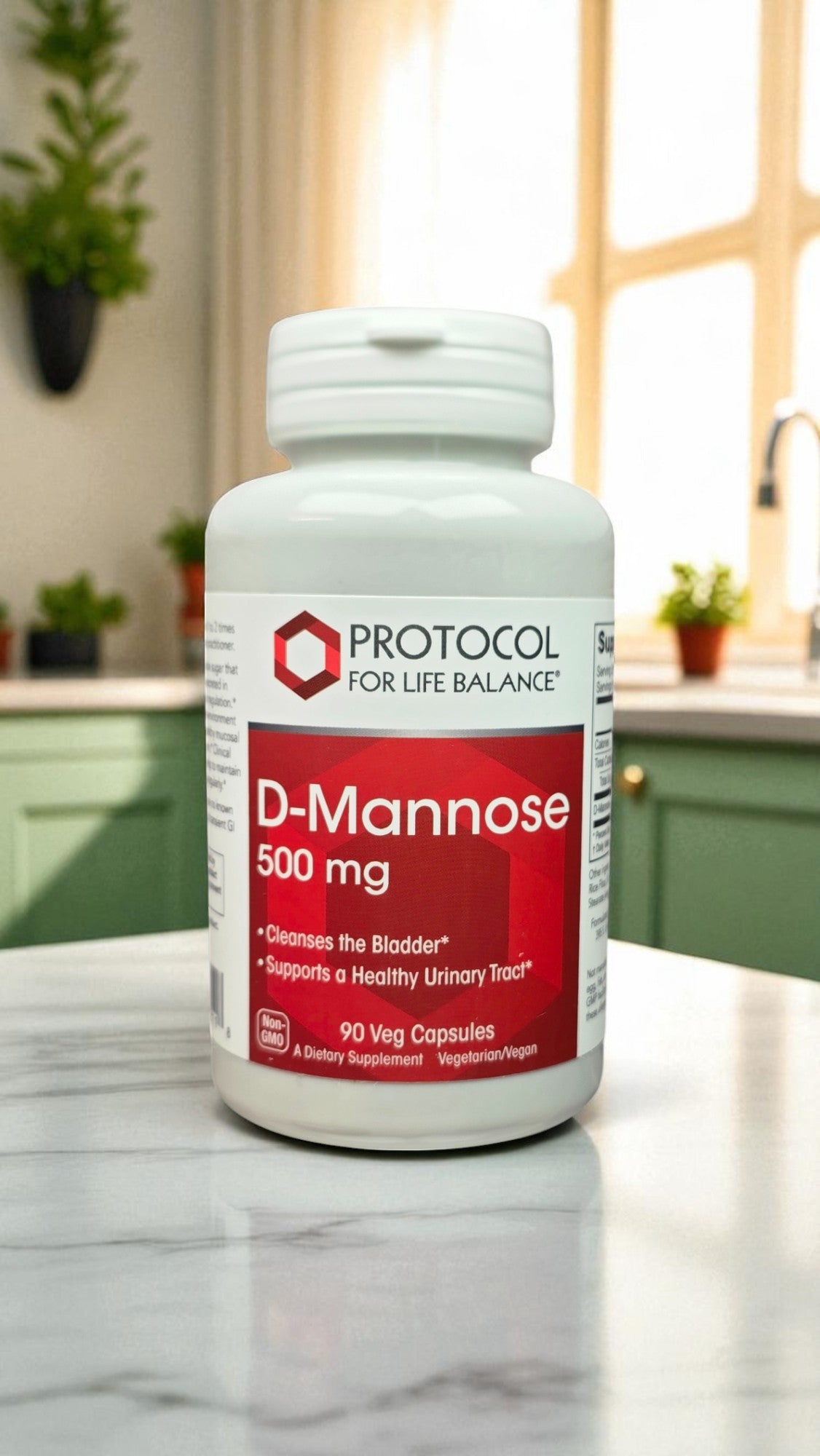D-Manosa 500 mg, 90 cápsulas vegetales