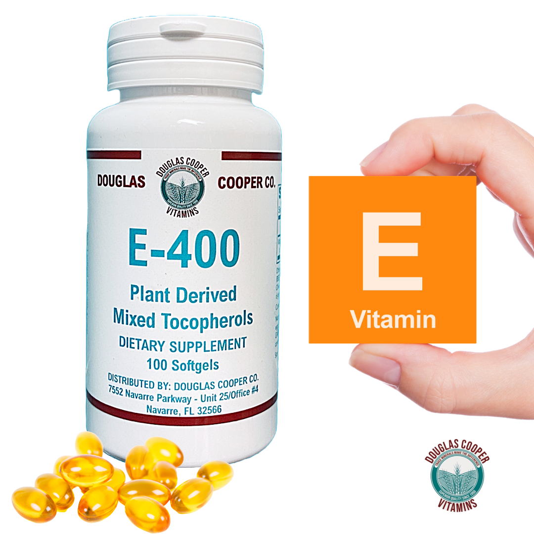 E 400 IU: Mixed Tocopherols, 100 Gels
