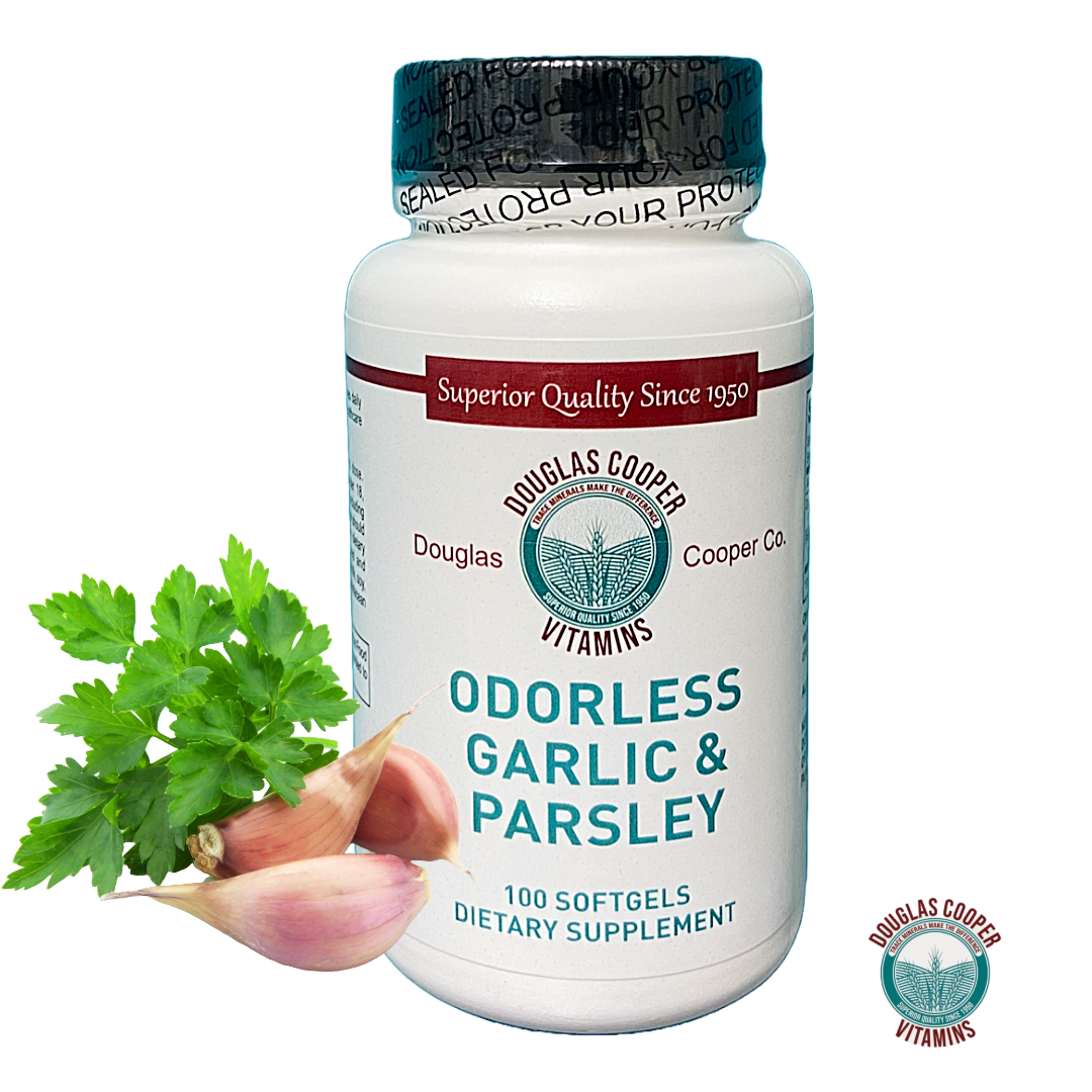 Ajo y perejil: sin olor, 100 cápsulas blandas