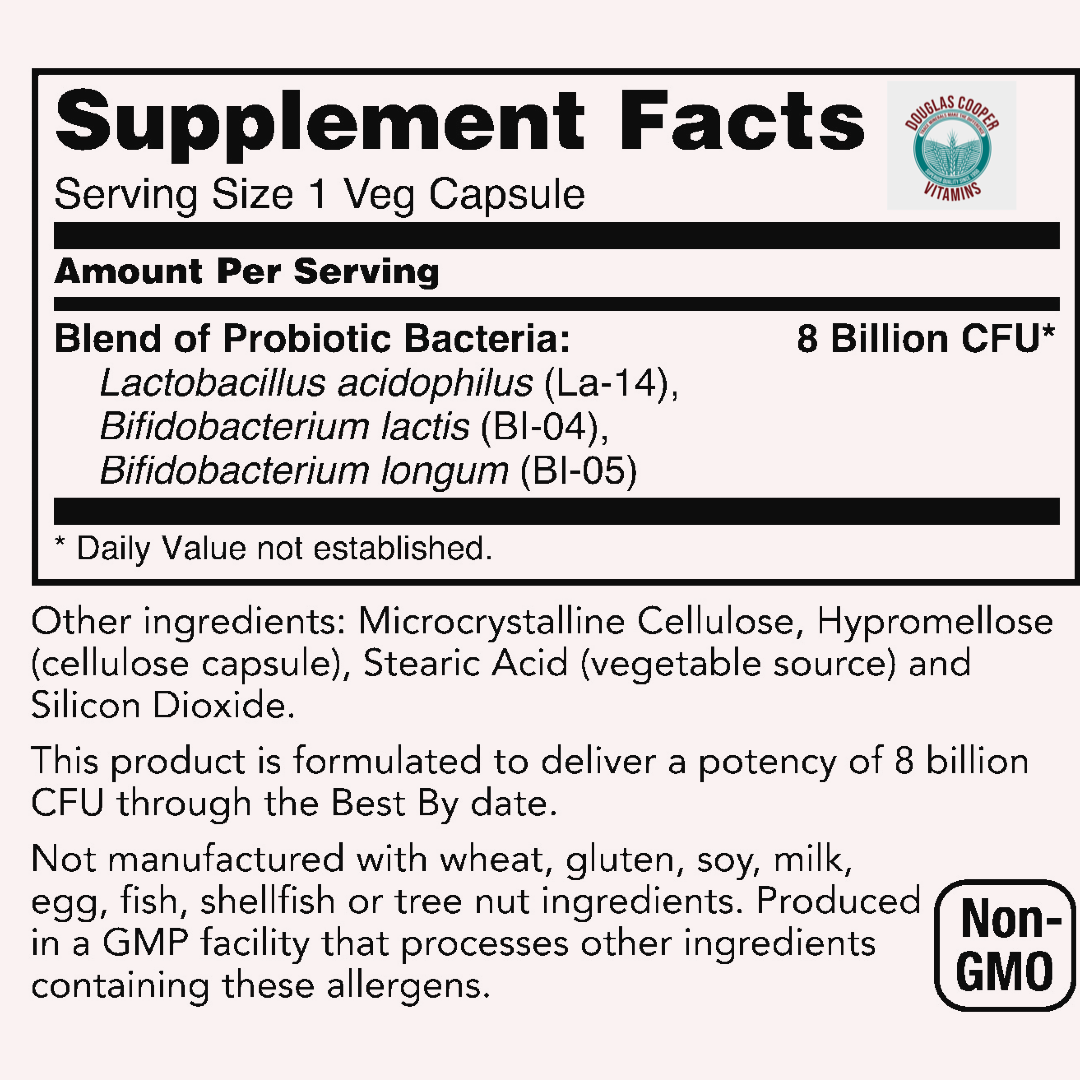 Acidophilus & Bifidus: 8 Billion, 60 Caps
