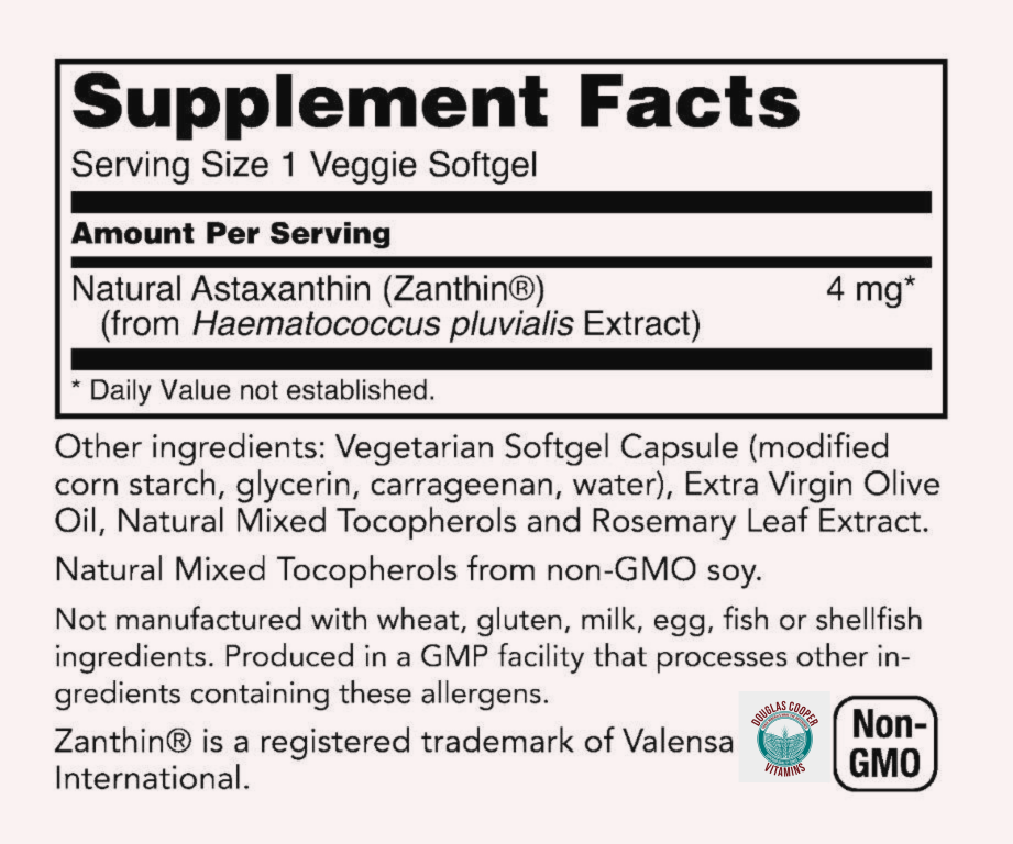 Astaxanthin: 4mg, 60 Softgels