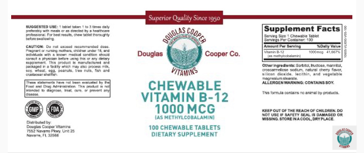 B-12: Methyl, 1000 mcg,100 Loz