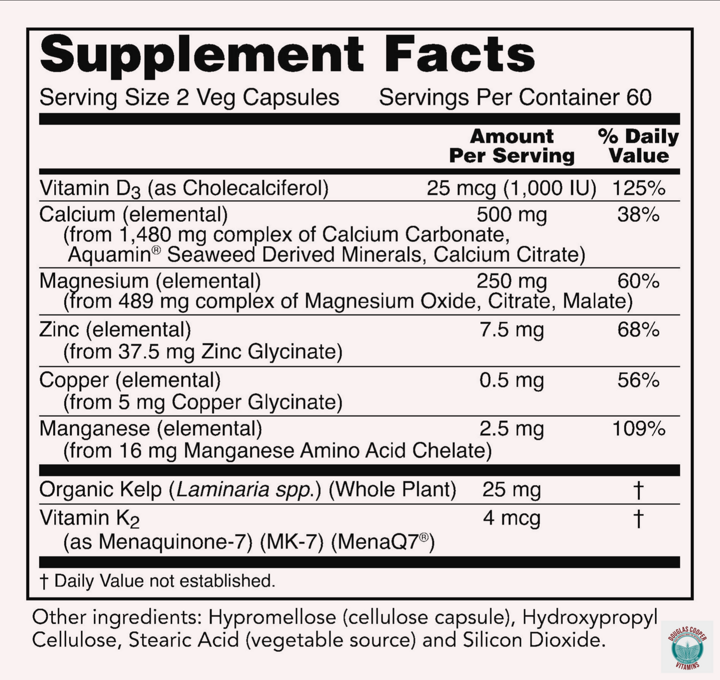 Cal-Mag Mineral Support: 120 Caps