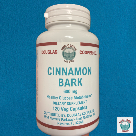 Corteza de canela: 600 mg, 120 cápsulas vegetales