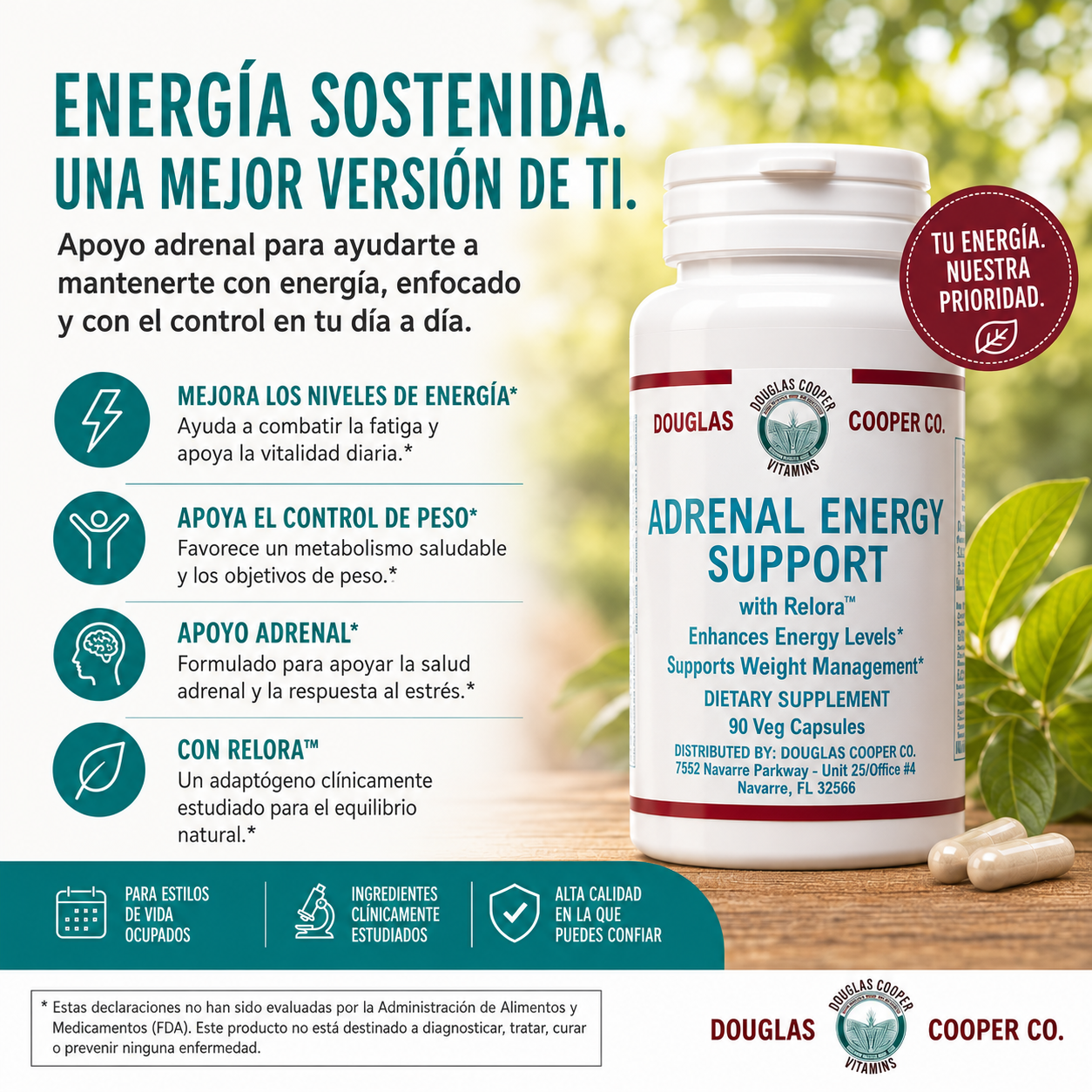Apoyo suprarrenal