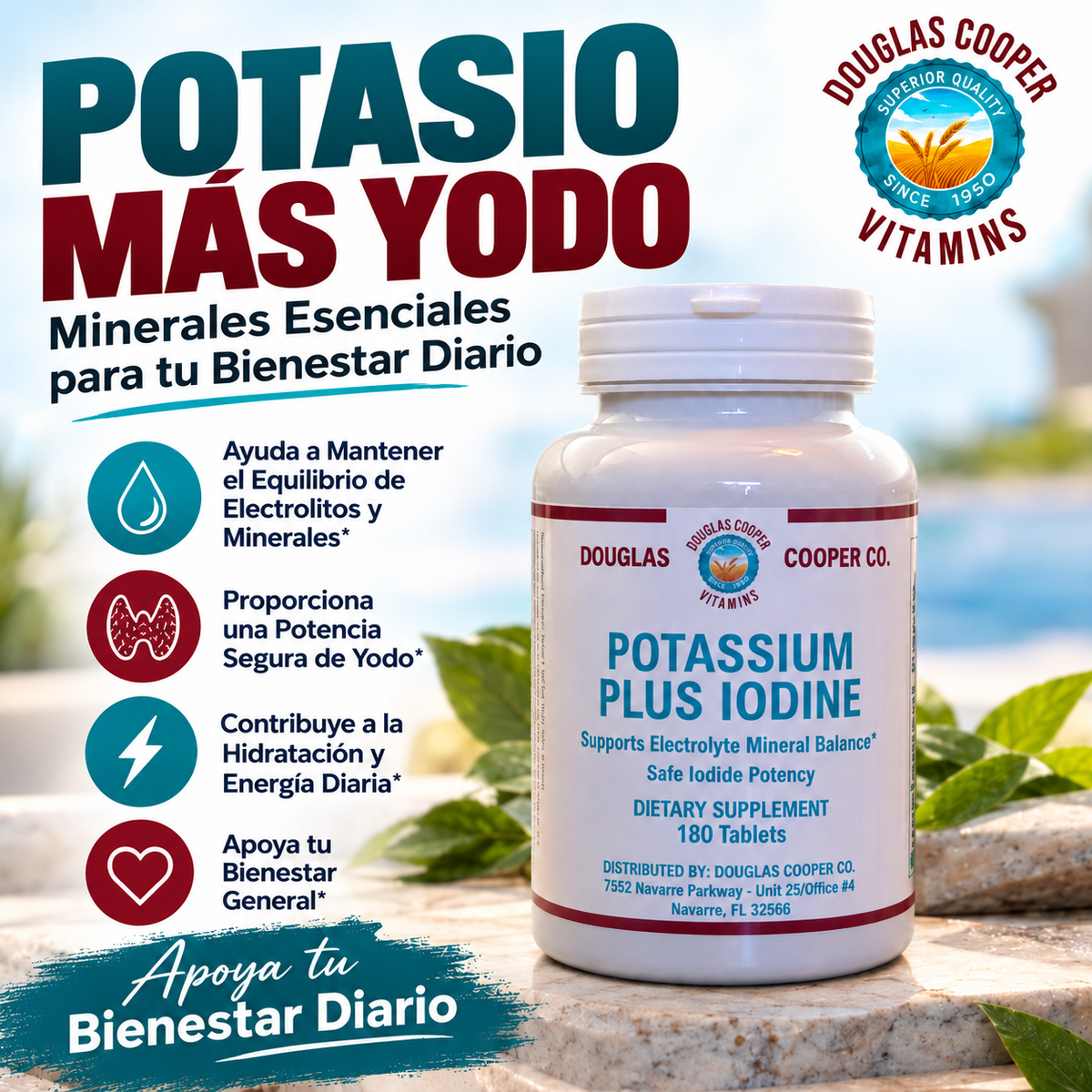 Potassium Plus: Iodine, 180 Tabs