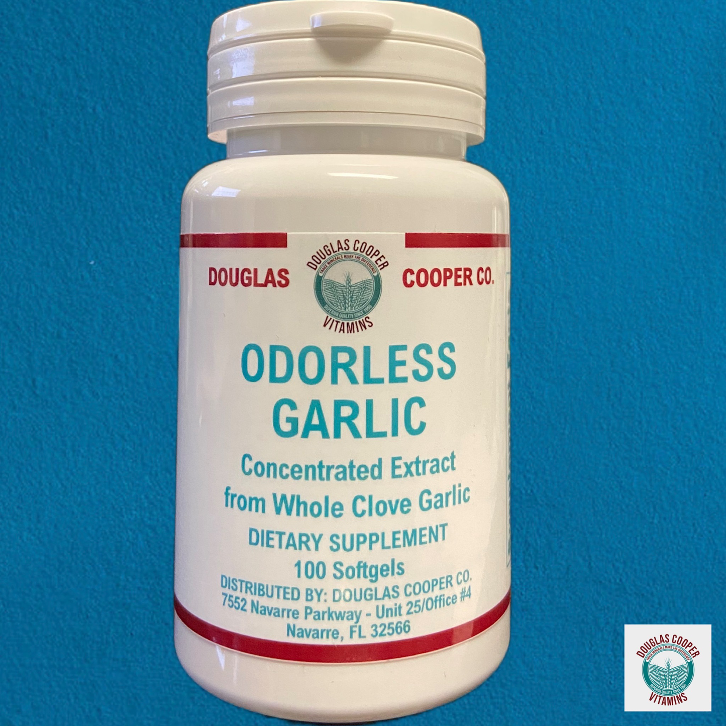 Garlic Extract: Concentrated (Odorless), 100 Softgels