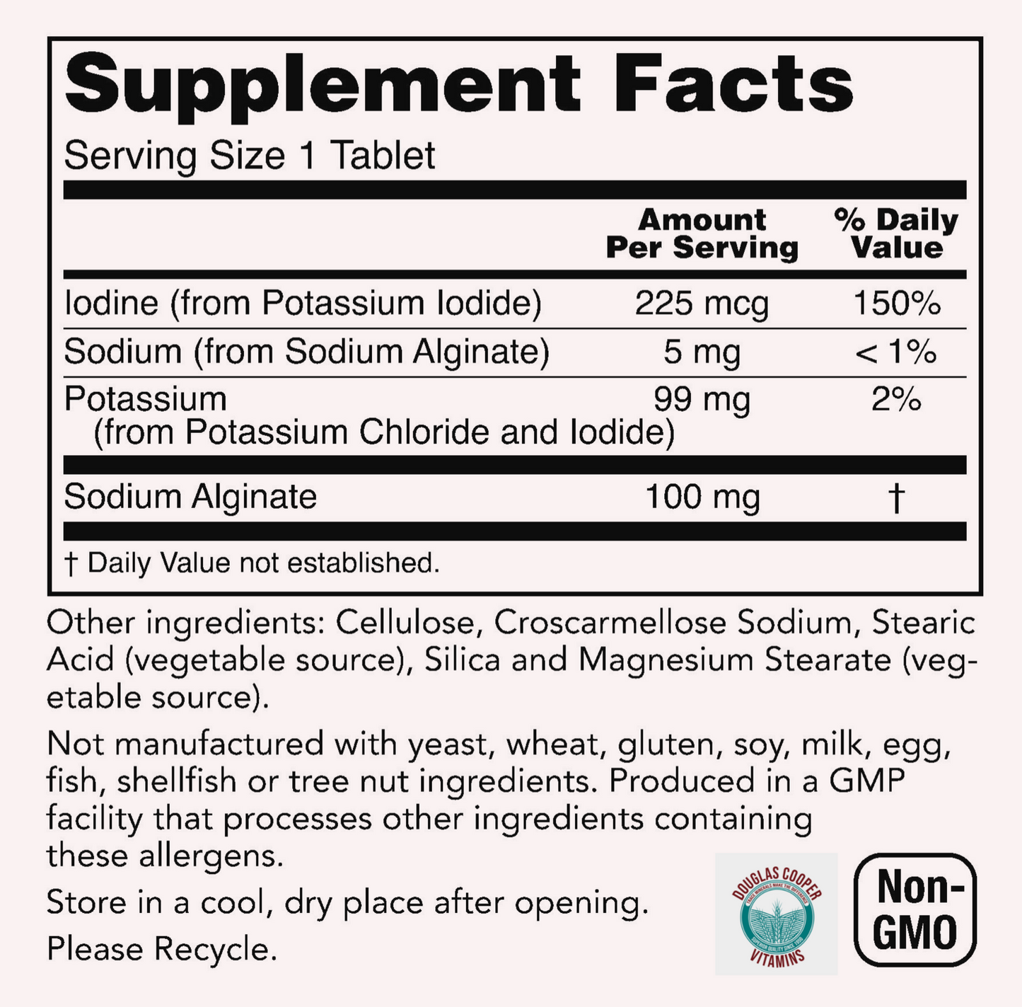 Potassium Plus: Iodine, 180 Tabs
