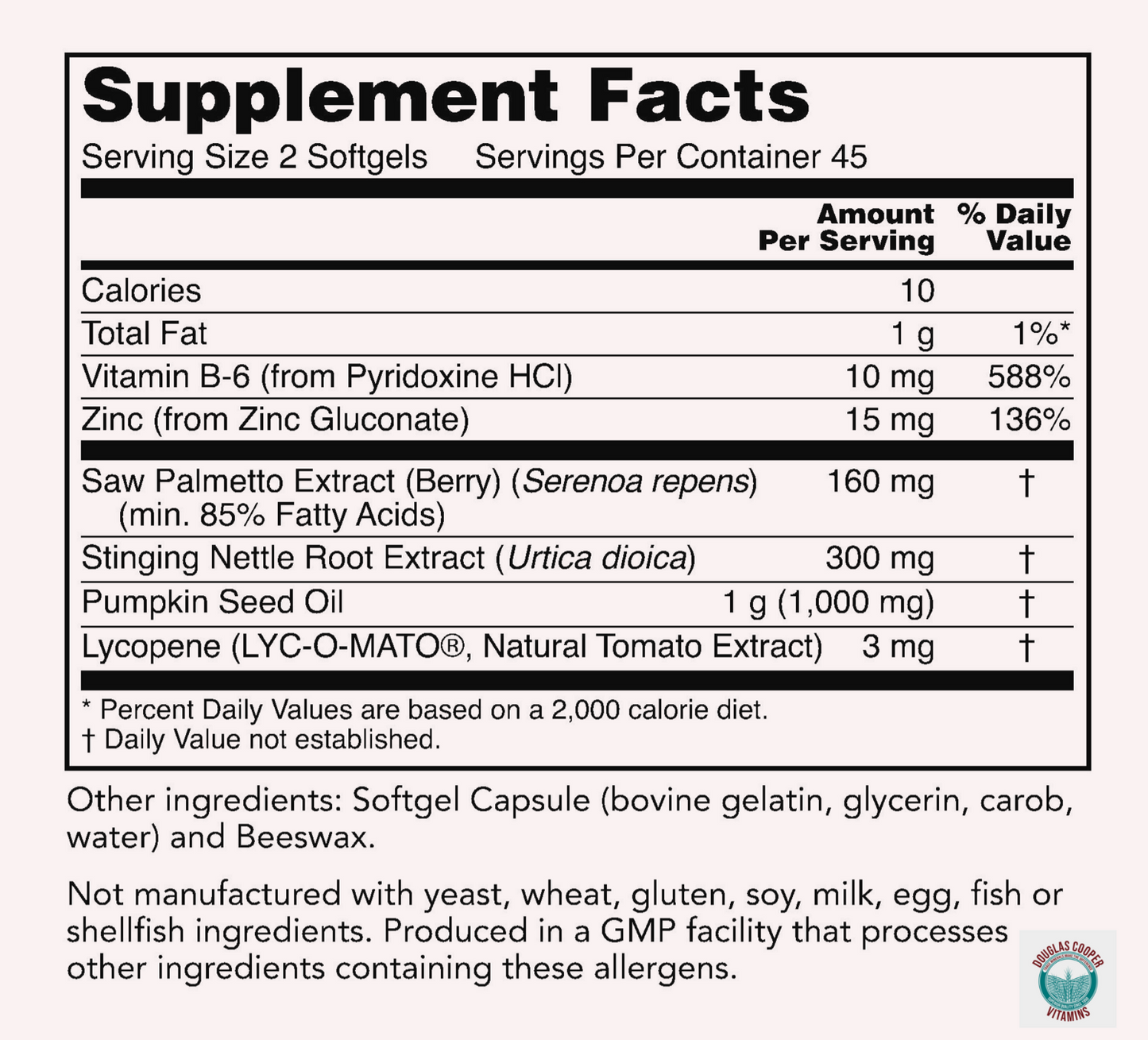 Prostate Management: 90 Softgels