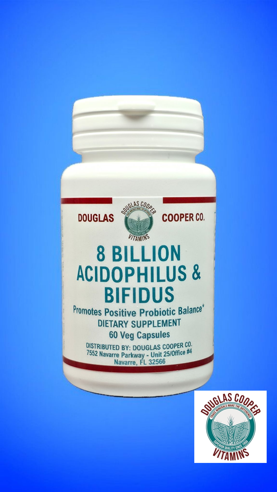 Acidophilus & Bifidus: 8 Billion, 60 Caps