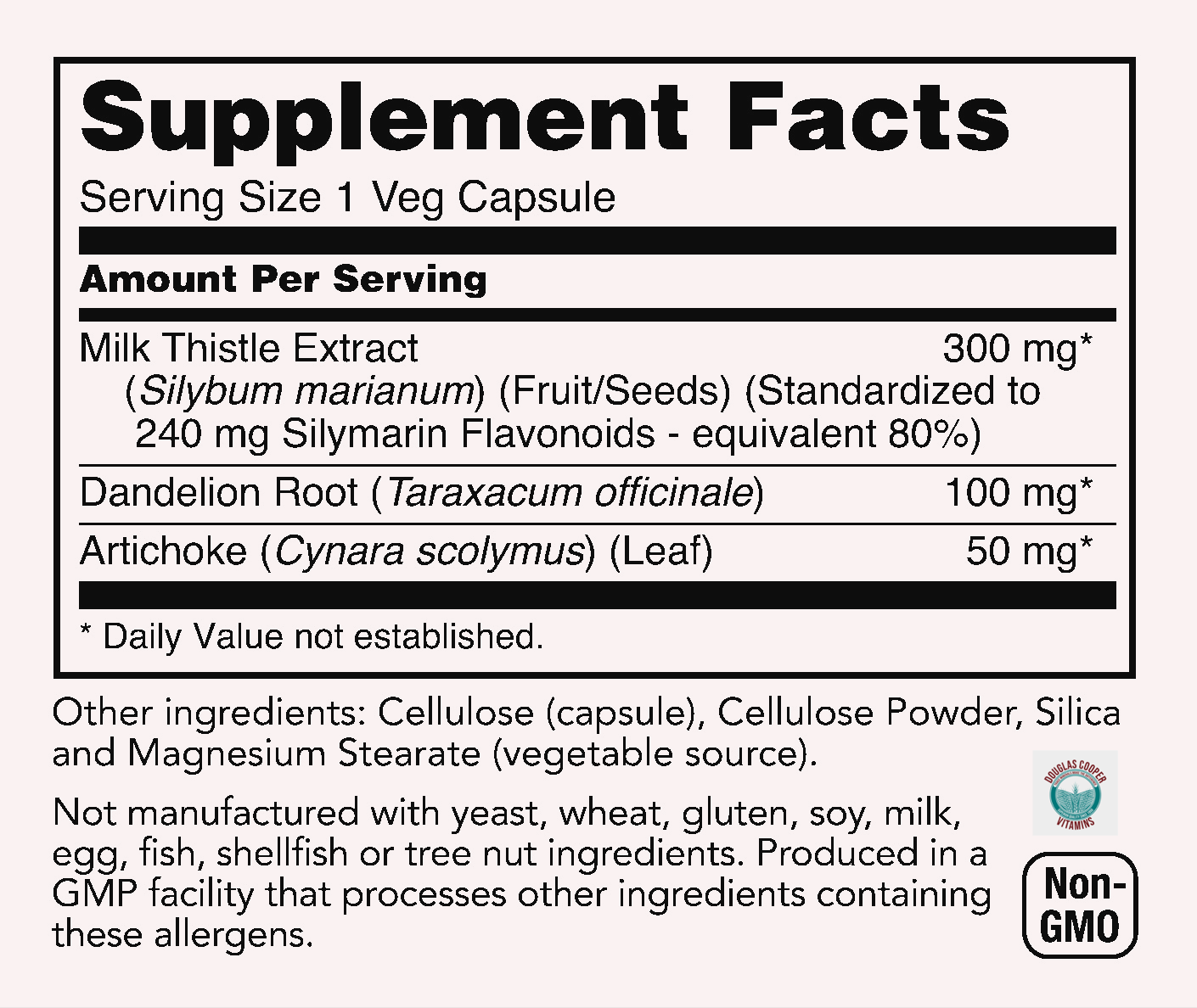 Milk Thistle Extract (Super): 300mg, 50 Vcaps