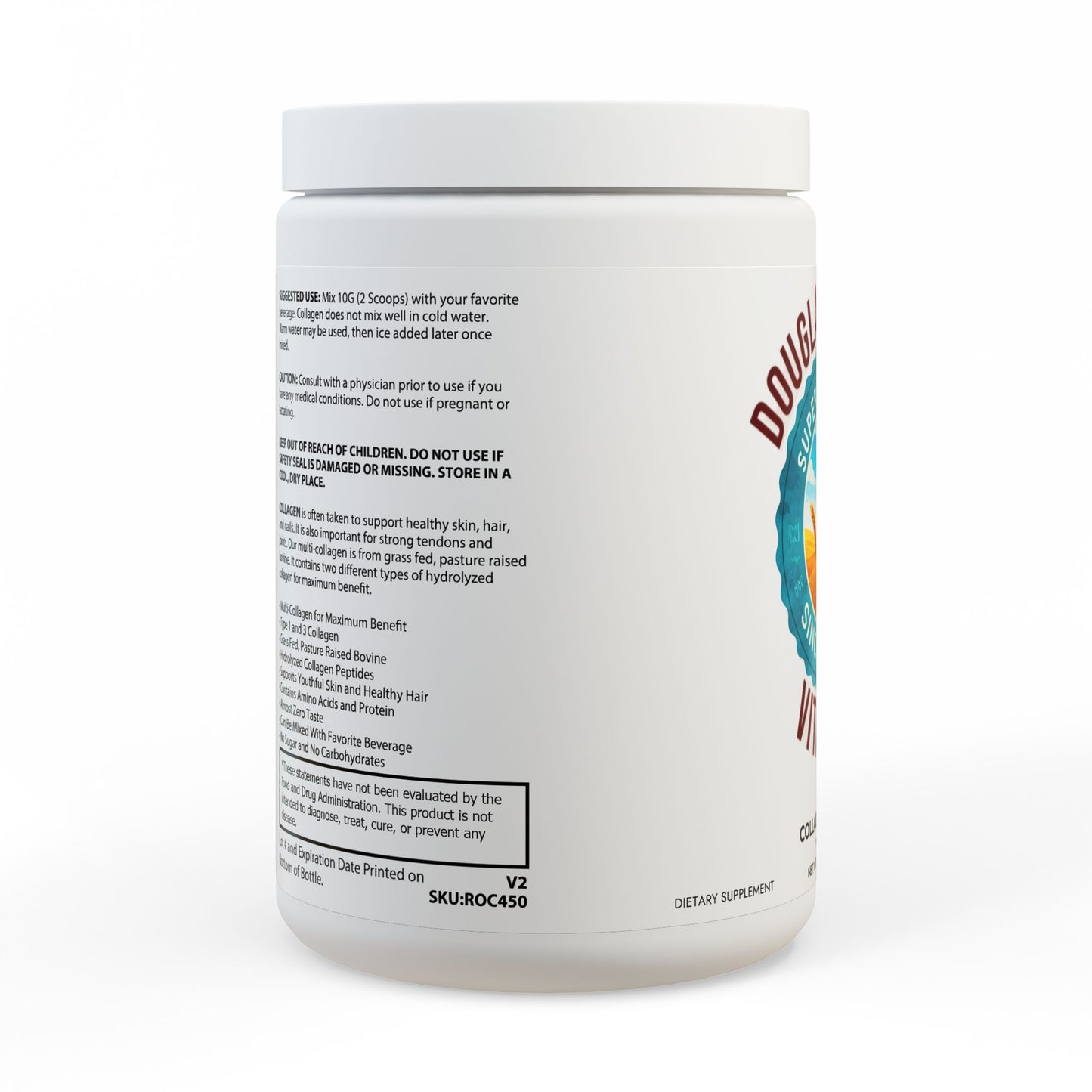 Collagen Peptides Type I & III Supplement (350g, 12.3oz)