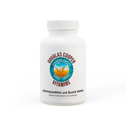 Ashwagandha and Black Pepper Supplement (60 capsules)