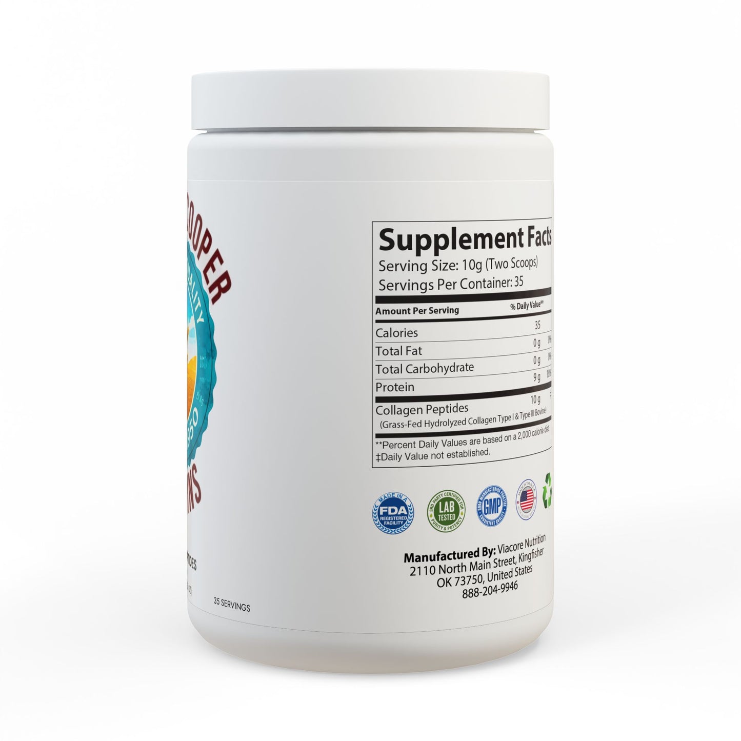 Collagen Peptides Type I & III Supplement (350g, 12.3oz)