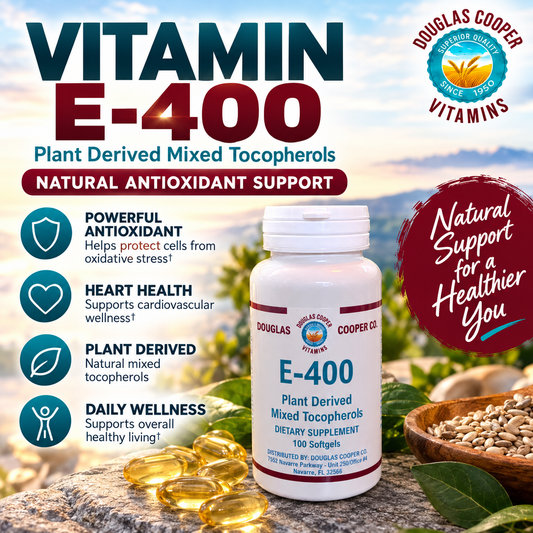 E 400 UI: Tocoferoles mixtos, 100 geles