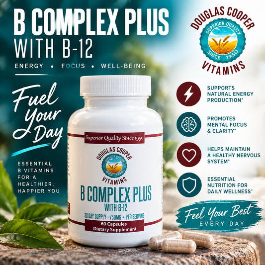 B-Complex PLUS: 2,000mcg B12 & Vit C