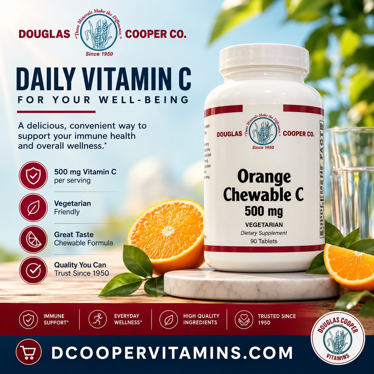 C 500mg: 90 Chewable Tablets