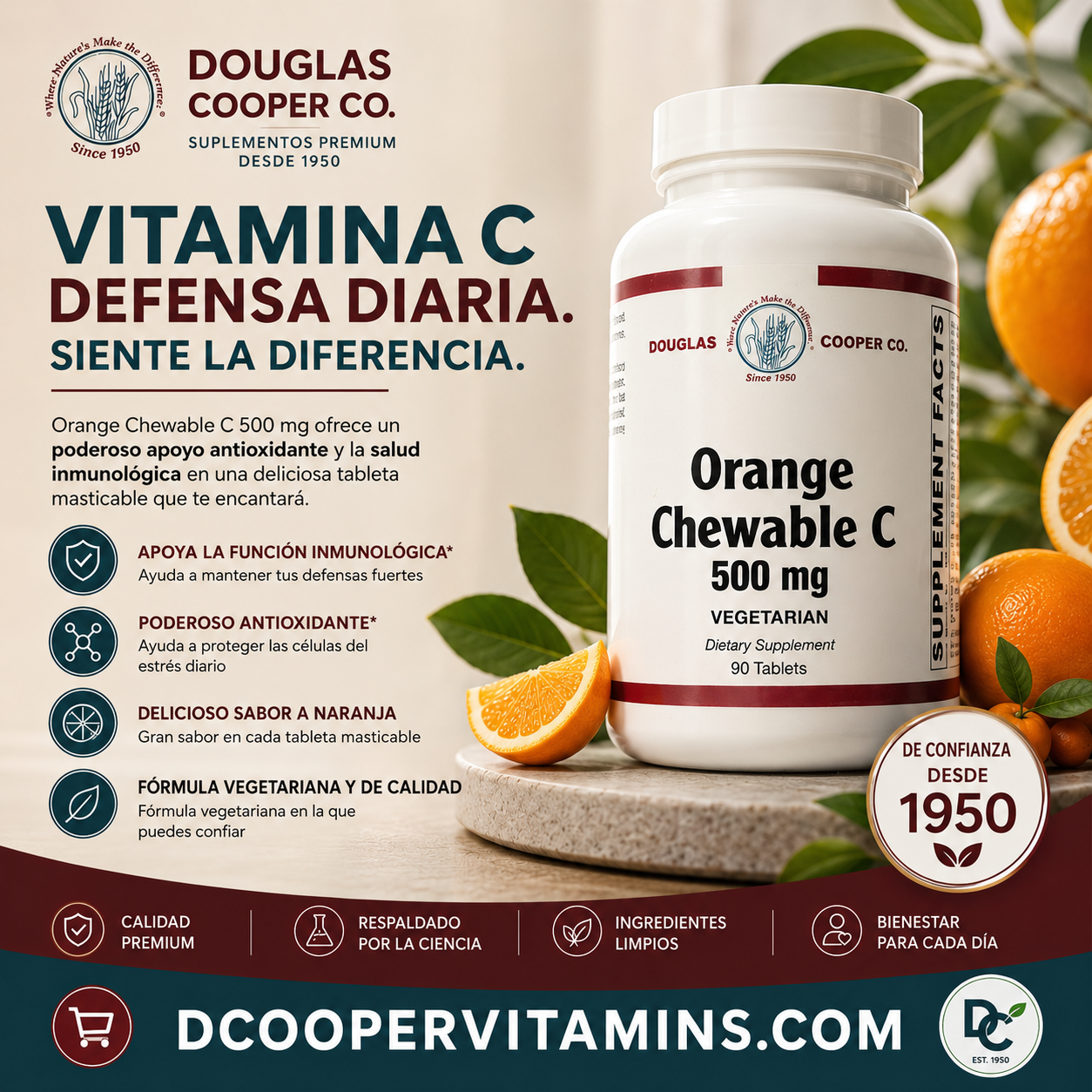C 500mg: 90 Chewable Tablets