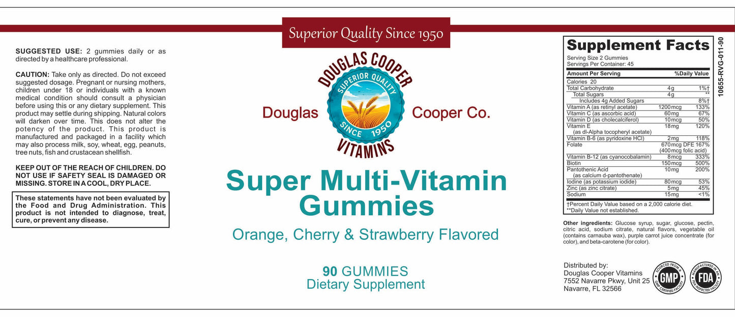 Gomitas SUPERMULTI para adultos: #90