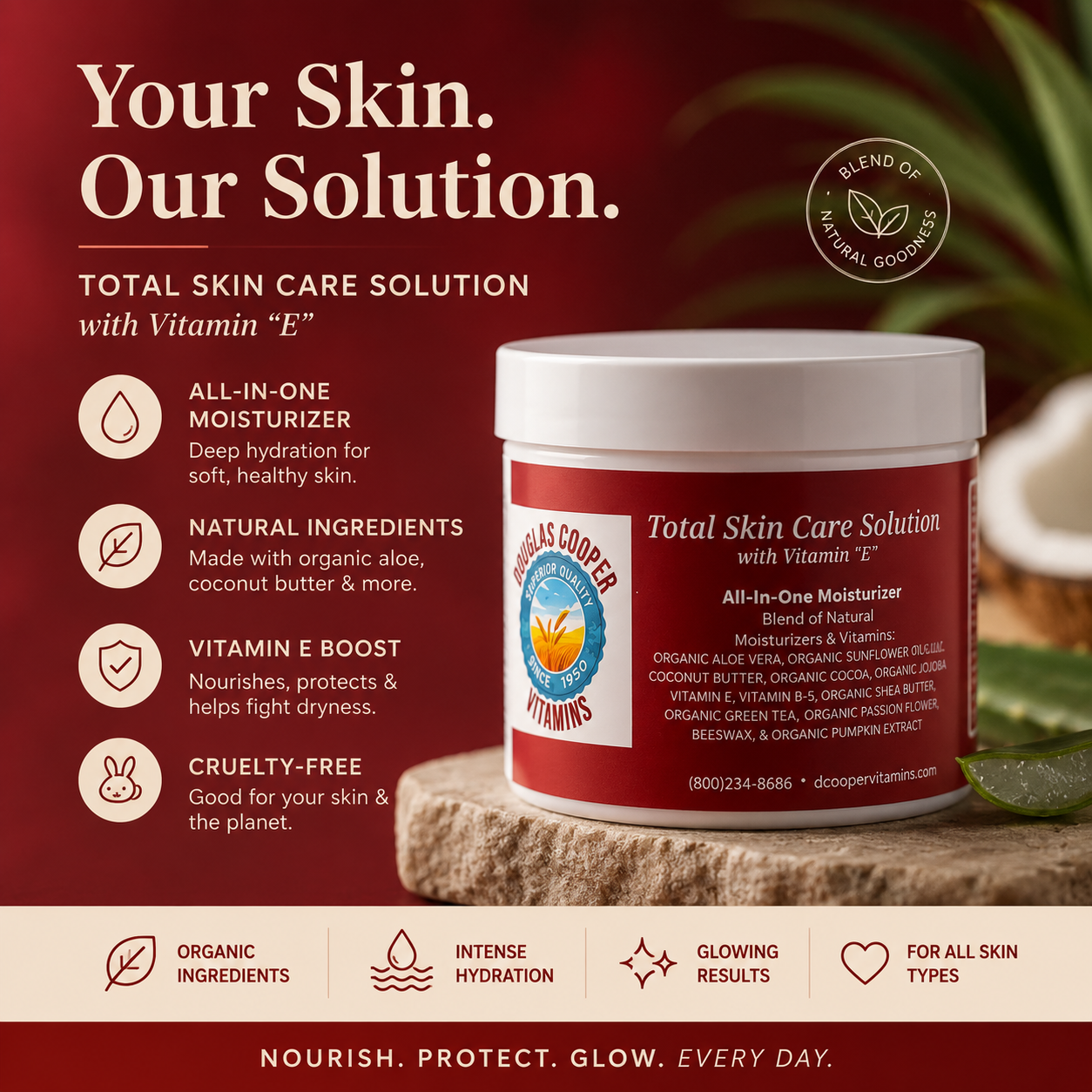 Total Skin Care Solution with Vitamin “E”