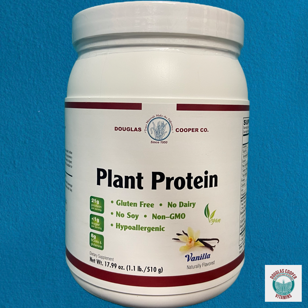 Plant Protein: Pea blend with Chia, 21g Protein per serving - VANILLA