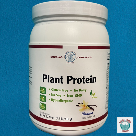 Plant Protein: Pea blend with Chia, 21g Protein per serving - VANILLA