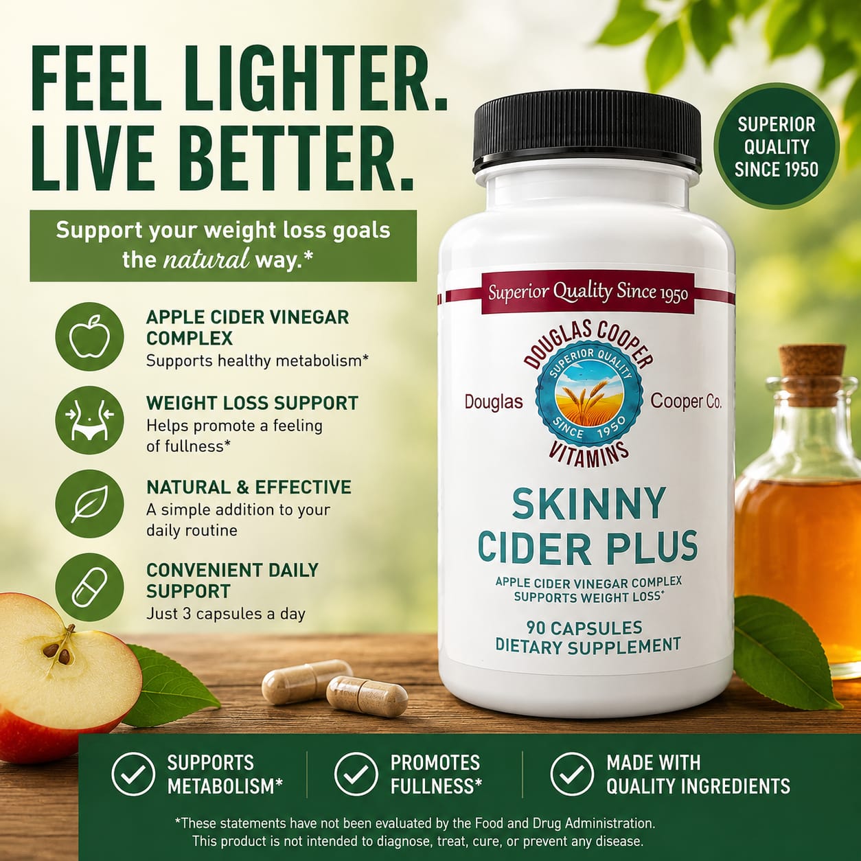 Skinny Cider Plus- (NEW)
