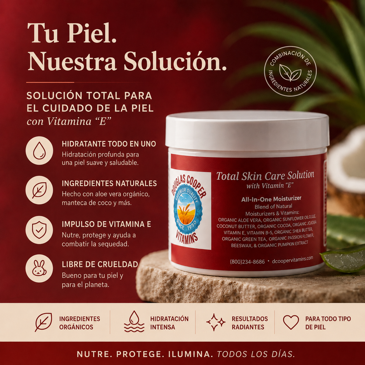 Total Skin Care Solution with Vitamin “E”
