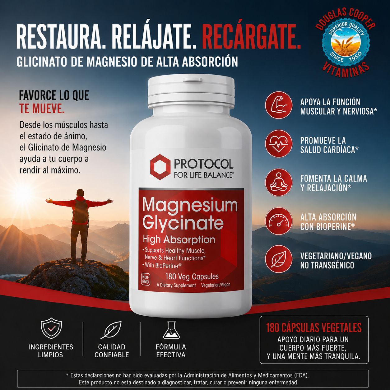 Magnesium Glycinate  High Absorbtion with BioPerine