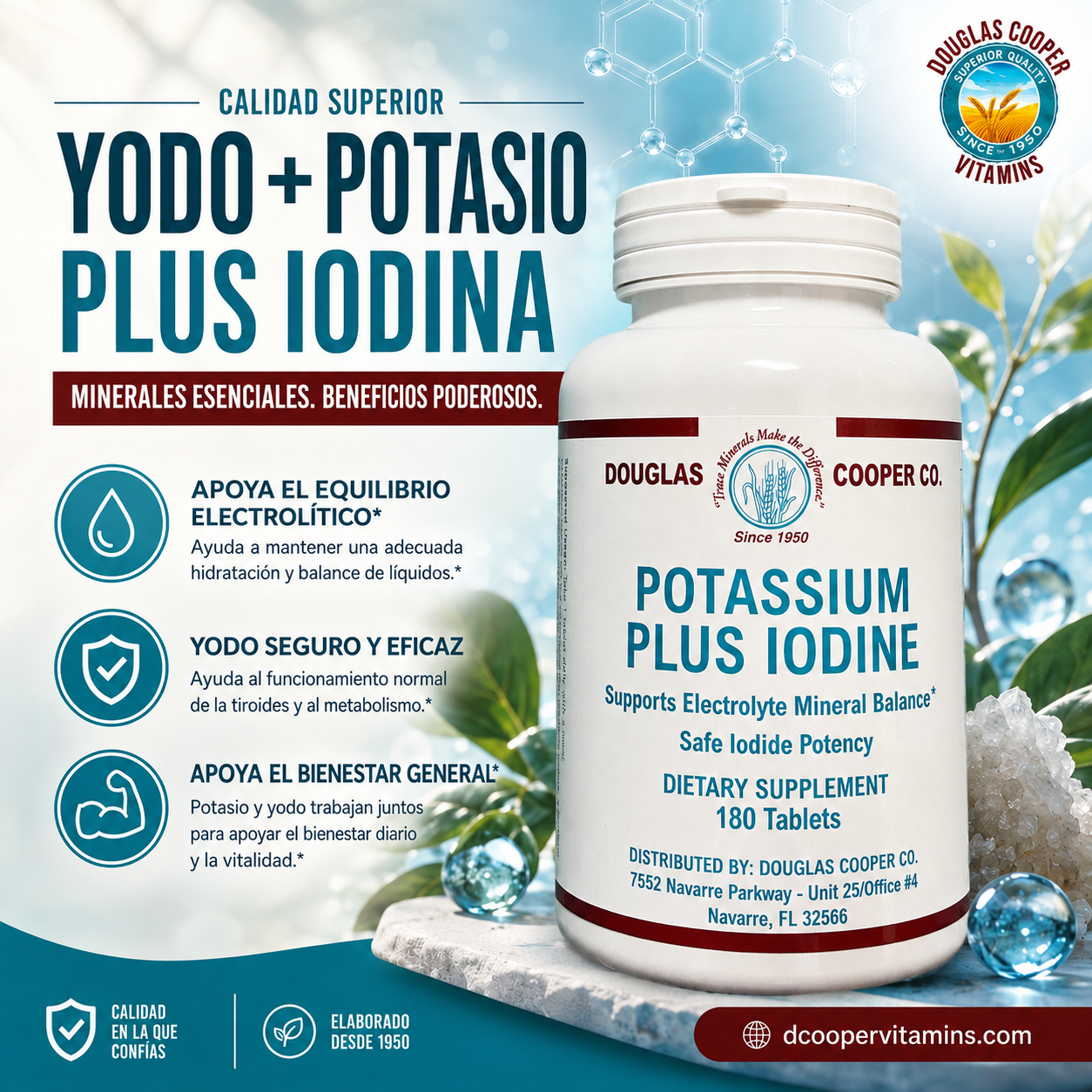 Potassium Plus: Iodine, 180 Tabs
