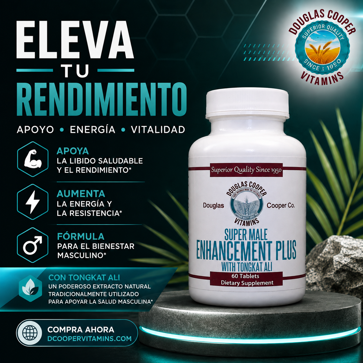SUPER Male Enhancement Plus con Tongkat Ali