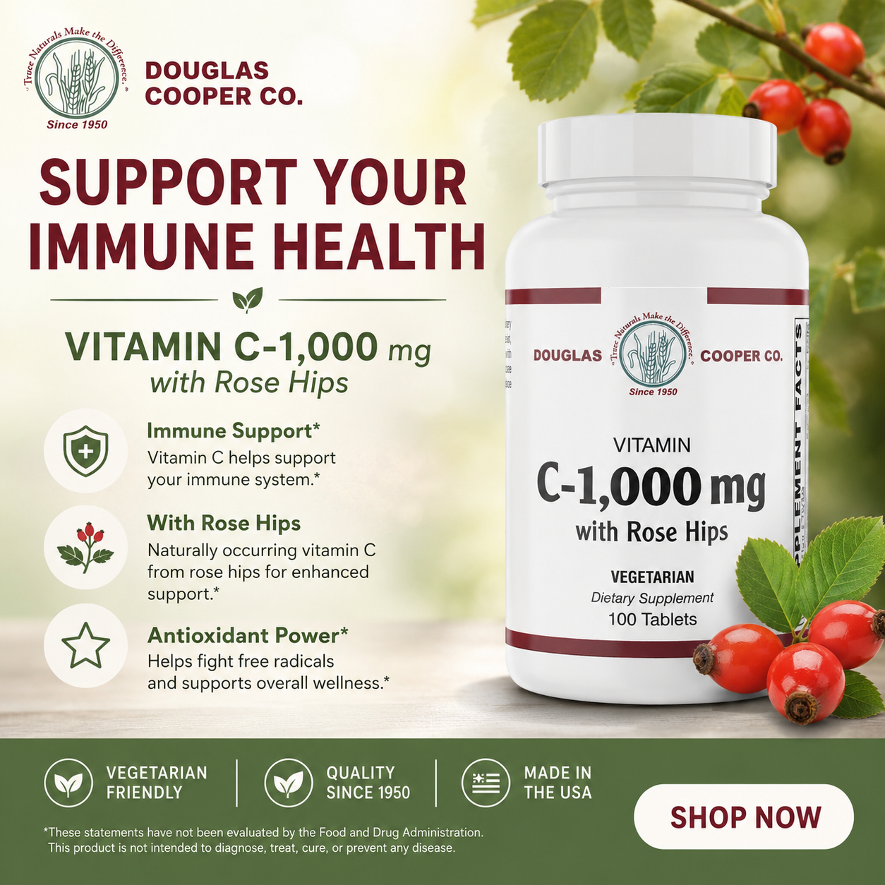 Vitamin C 1000mg   #100 count  bottle