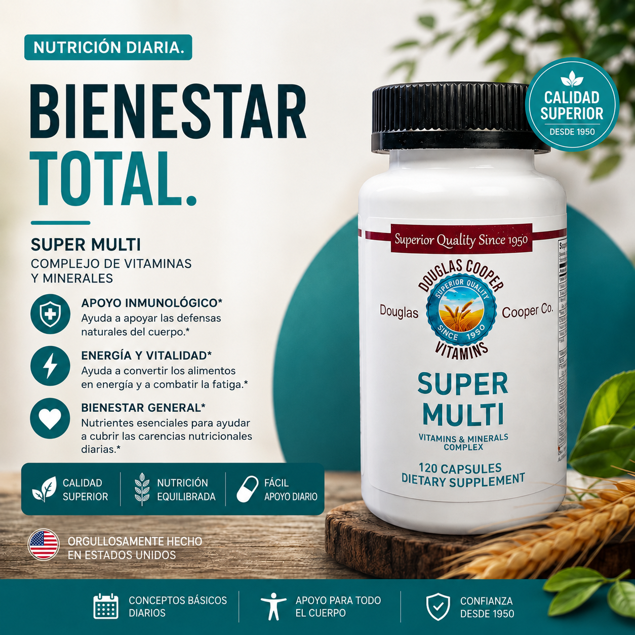 Super-Multi Complex with Vitamins & Minerals, 42 fruit & veggie blend (New) 120 Caps