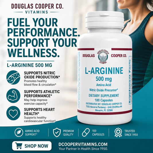 Arginine: 500mg, 100 Caps