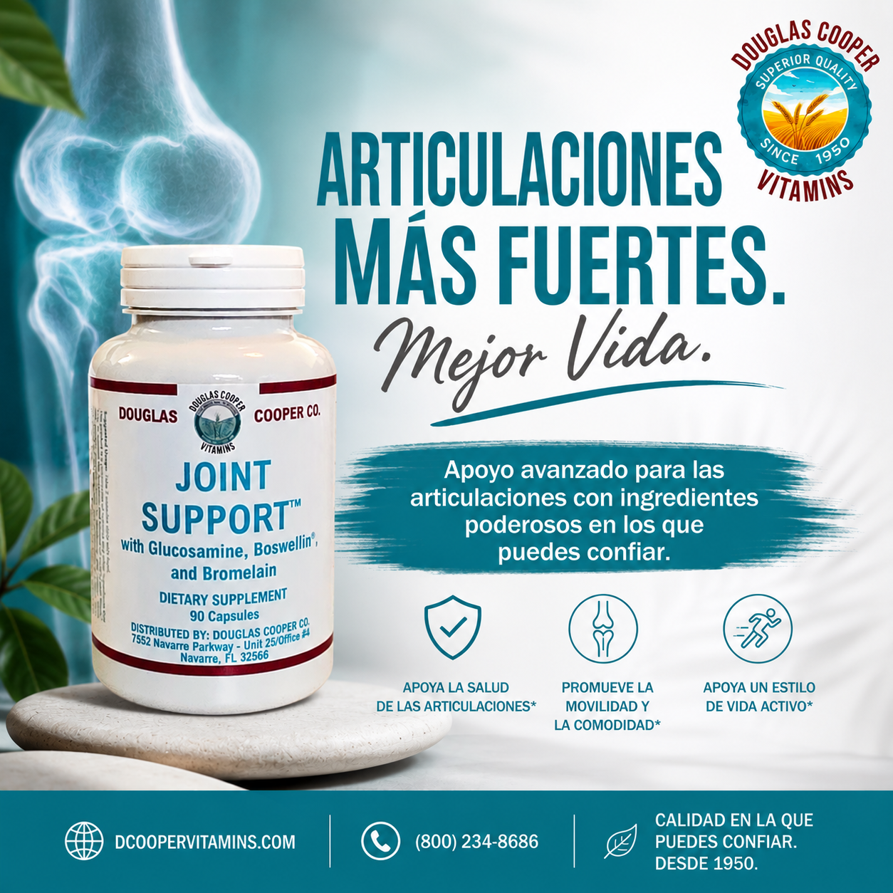 Apoyo articular: 90 cápsulas