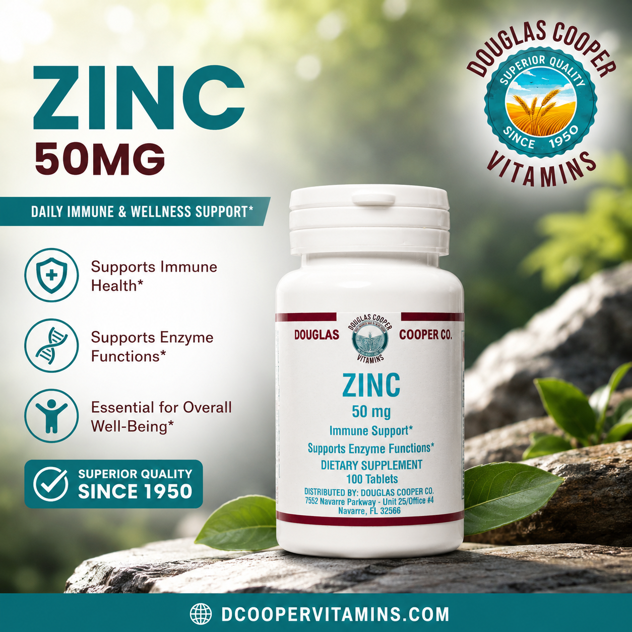 Zinc: Gluconate 100 Tabs