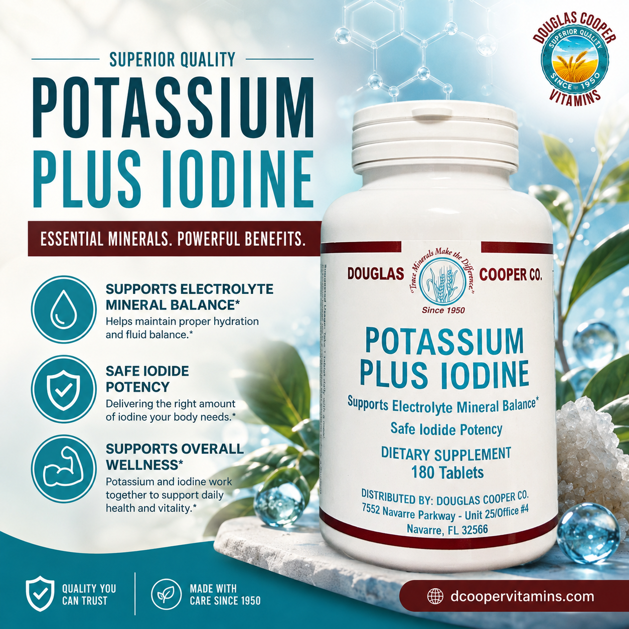 Potassium Plus: Iodine, 180 Tabs
