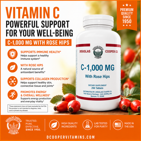 C 1,000mg: One Gram with Rose Hips, 250 Tabs