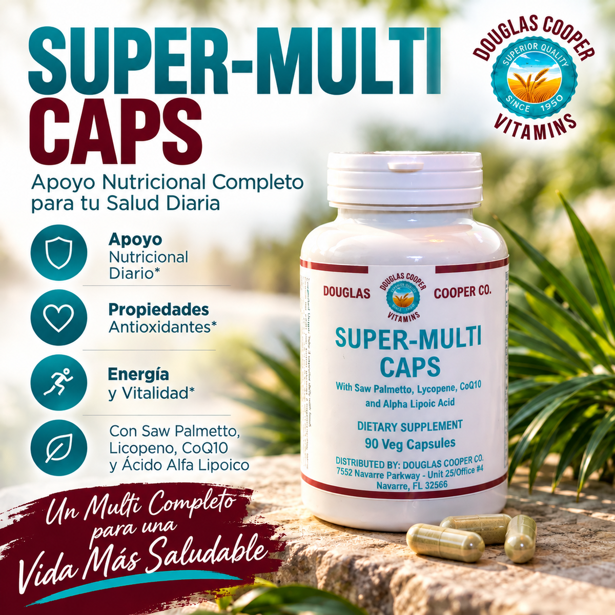 Pestañas SUPER-MULTI ahora en mayúsculas: 90 cápsulas