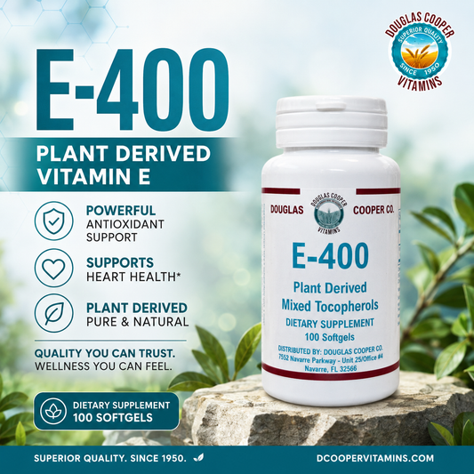 E 400 IU: Mixed Tocopherols, 100 Gels