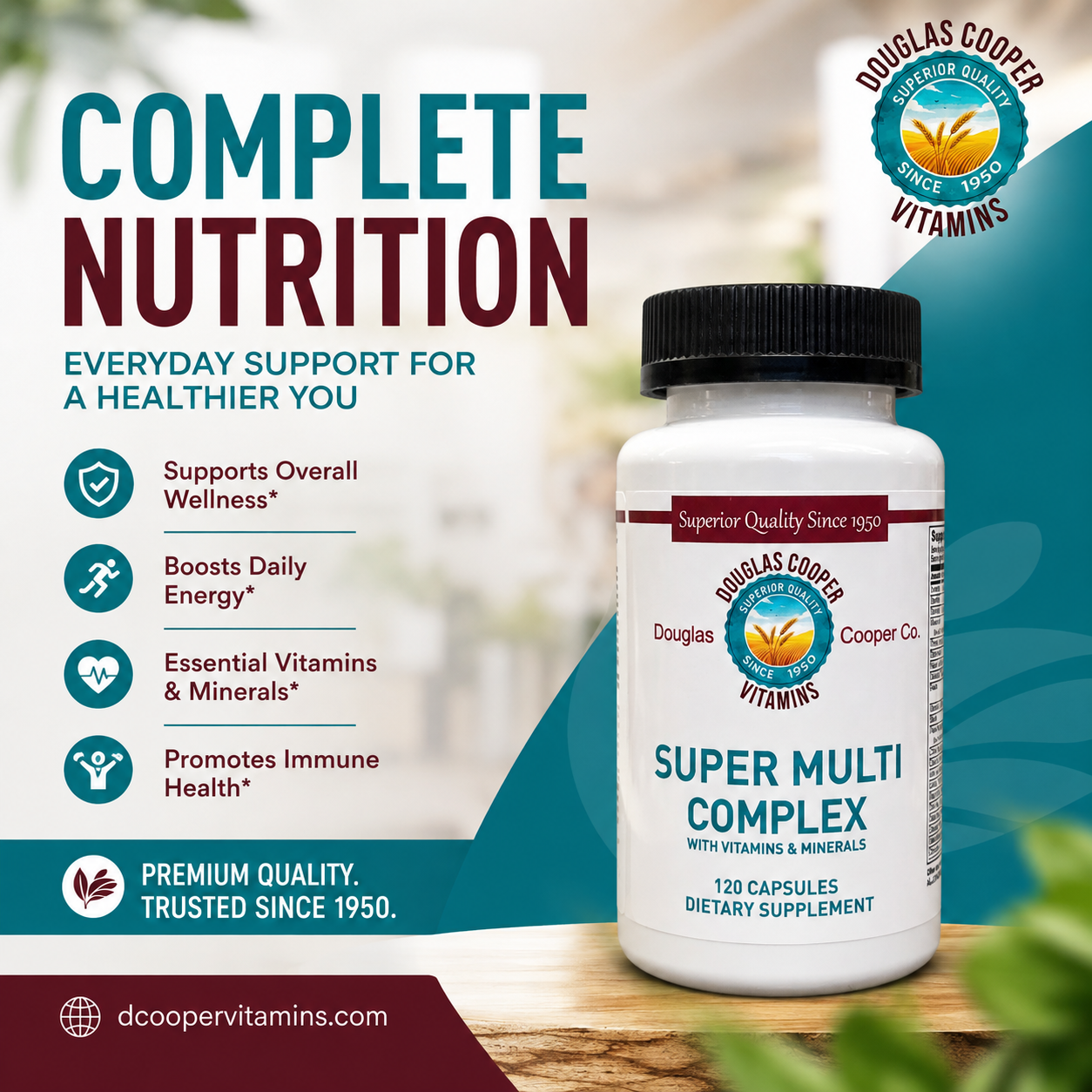Super-Multi Complex with Vitamins & Minerals, 42 fruit & veggie blend (New) 120 Caps