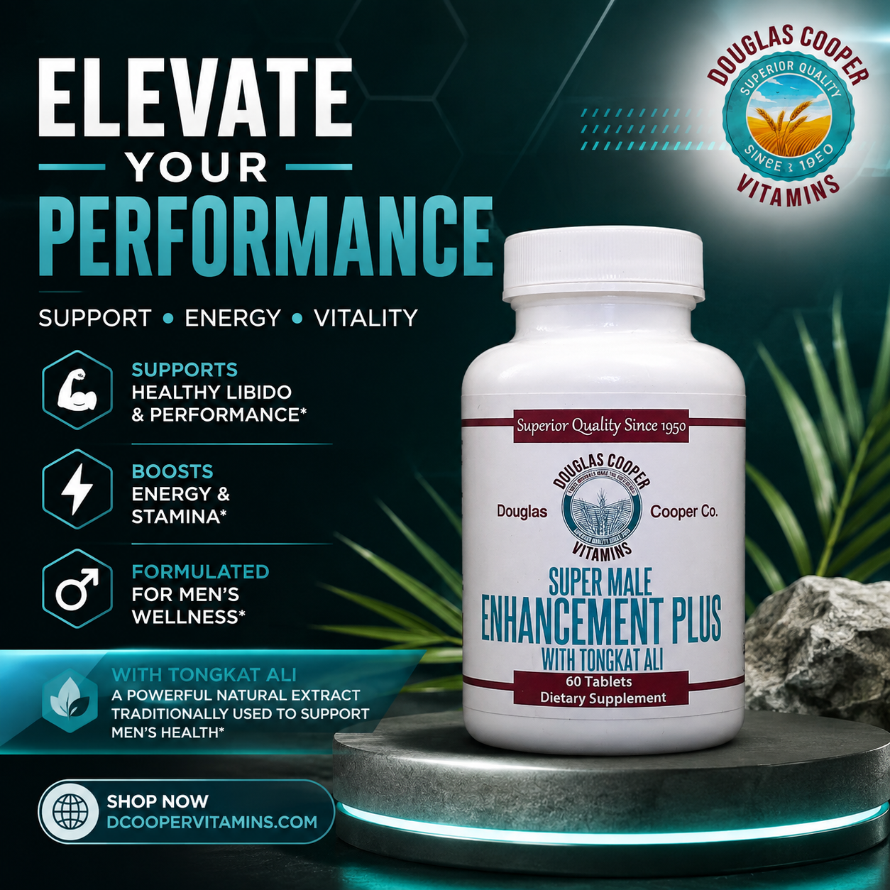 SUPER Male Enhancement Plus con Tongkat Ali