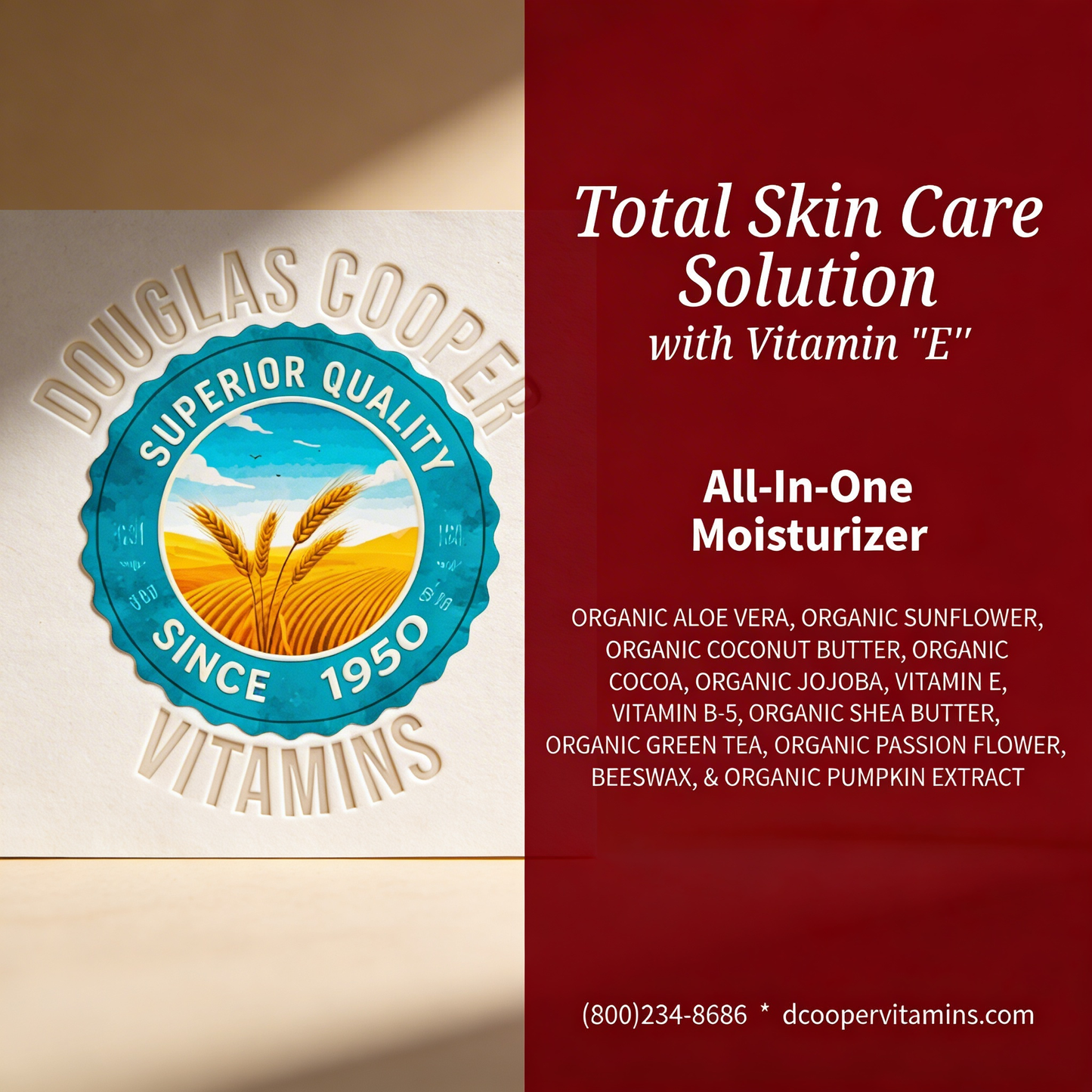 Total Skin Care Solution with Vitamin “E”