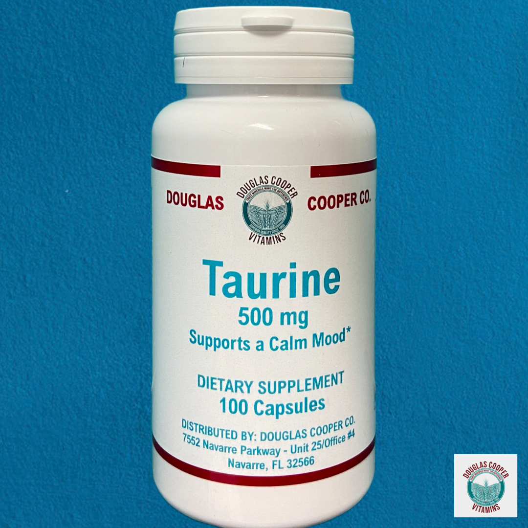 Taurine: 500mg, 100 Caps